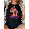 thumbnail image 1 of Women's International Women's Day Graphic T-Shirt #InspireInclusion Empowerment Short Sleeve Tee, 1 of 6