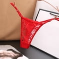 thumbnail image 1 of Women's Intimates Women'S Underpants Thong Panties Low Waist Lace Briefs Underwear,Red Women's Intimates, 1 of 6