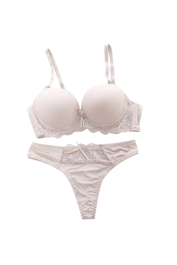 Women's Intimates Women'S Sheer Lingerie Set - See Through Lace Bra & G-String,Yellow Women's Intimates