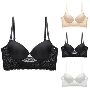 Women's Invisible Backless Lace Bra: Seamless Push-Up U-Shaped Design for Sexy Back, Everyday Comfort & Support
