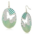 thumbnail image 1 of Women's Iron Epoxy Capri Blue 27.60(g) Dangle & Drop Earrings, 1 of 2