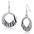 thumbnail image 1 of Women's Iron Rhodium Epoxy Jet 10.40(g) Dangle & Drop Earrings, 1 of 2