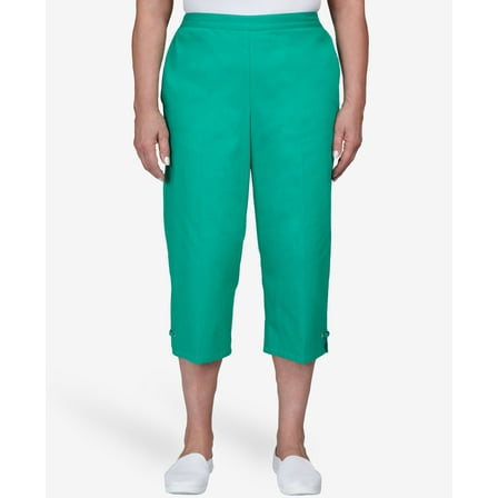 Women's Island Vibes Looped in Capri Pants Emerald 14