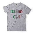thumbnail image 1 of Women's Italy Shirt Italian Girl T-Shirt Italy Flag Colors Shirt Italian Mom Shirt (Large Grey), 1 of 6