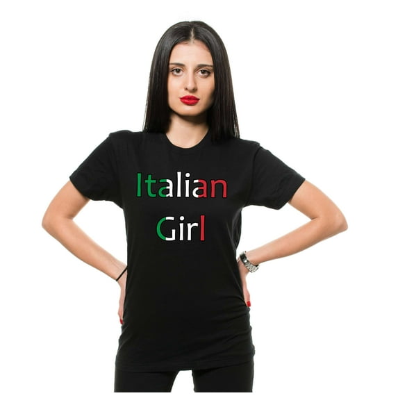 Women's Italy Shirt Italian Girl T-Shirt Italy Flag Colors Shirt Italian Mom Shirt