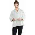 thumbnail image 1 of Loungees Ivory Drop Needle Coral Fleece Shawl Collar Button Front Bed Jacket - XL, 1 of 6