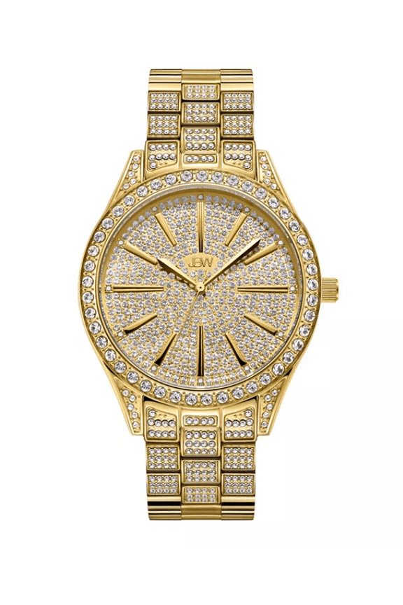 Women's J6346A Cristal 0.12 ctw 18k gold-plated stainless-steel Diamond