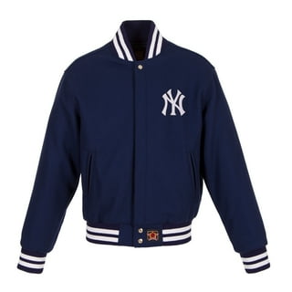 JH Design New York Yankees Navy Team Color Leather Jacket