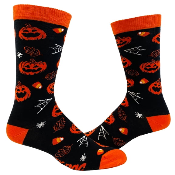 Women's Jack-O-Lantern Socks Funny Halloween Party Trick Or Treat Pumpkin Graphic Footwear