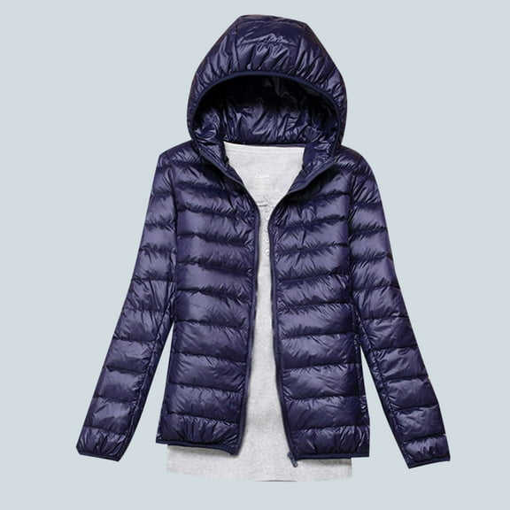 Women's Jacket Down Jacket Hooded Short Korean Style Extra Large Size Plus White Down Warm Jacket Cute Fall Outfits for Women,Womens Lightweight Jackets Tops for Women Trendy L