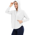 thumbnail image 1 of Women's Jacket Lightweight Full Zip Hoodie with Pockets Sports Outdoor UPF 50+, 1 of 6