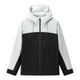 thumbnail image 1 of Women's Jacket Pocket Casual Outwear Waterproof Outdoors Long Sleeved Hooded Jacket, 1 of 3