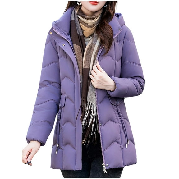 Women's Jacket Slim And Warm Jacket Fashionable Mid To Long Length Jacket Cute Fall Outfits for Women,Womens Lightweight Jackets Tops for Women Trendy L