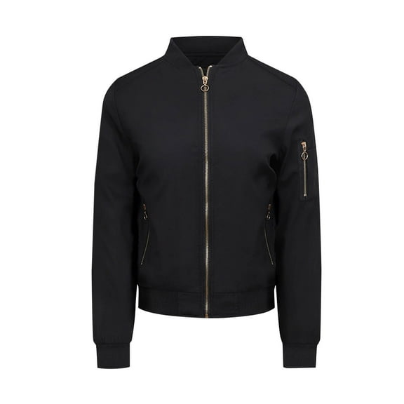 Women's Jacket Solid Color Zipper Pocket Long Sleeve Unless Thin Coat Cute Fall Outfits for Women,Womens Lightweight Jackets Tops for Women Trendy XS