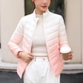 thumbnail image 1 of Women's Jacket Winter Stand Up Collar Down Jacket With Zipper Lightweight And Versatile Slim Down Jacket With Pockets For Winter Cute Fall Outfits for Women,Womens Lightweight Jackets 3XL, 1 of 9