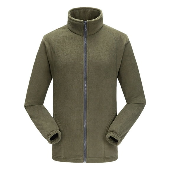 Women's Jacket Winter Warm Zip Up Hooded Coat Soft Thermal Long Sleeve Outerwear Casual Loungewear Comfortable Pullover For Cold Weather Army Green, S