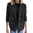 thumbnail image 1 of Women's Jackets Lightweigh Plus Size Fall And Winter Fashion Suit Collar Solid Color Woolen Small Coat Women's Clothing Long Sleeve Hoodless Casual Coat/jacket, 1 of 8