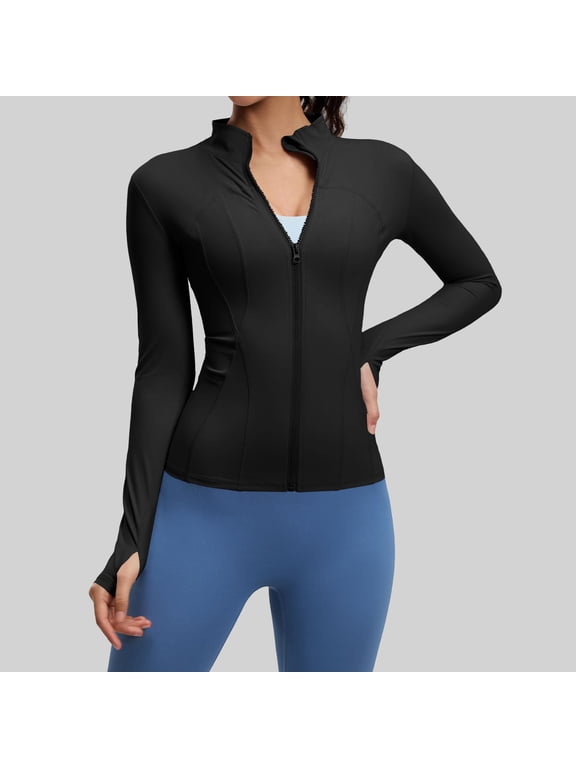 Women's Jackets Lightweight Athletic Plus Size Yoga Clothes Tight Fitting Sports Training Running Fitness Outerwear