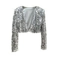 thumbnail image 1 of Women's Jackets Lightweight Jacket Women Women's Casual Jackets Lightweight Cardigan Open Front Blouse for Spring Summer Outfits With Rhinestone, 1 of 3