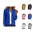 thumbnail image 1 of Women's Jackets Womens Fall Jackets Women's Lightweight Linen Blend Jacket - Relaxed Fit Casual Summer Transition Coat, Breathable Outerwear, 1 of 6