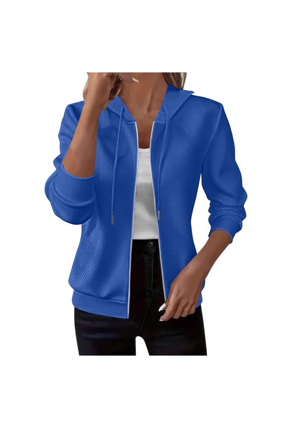 Women's Jacquard Knit Zip Hoodie Oversized Textured Design Plus Size Friendly with Pockets Fall Winter Casual Street Style