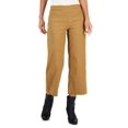 thumbnail image 1 of Women's Jacquard Pull-On Wide-Leg Cropped Pants Salty Nut 14, 1 of 1
