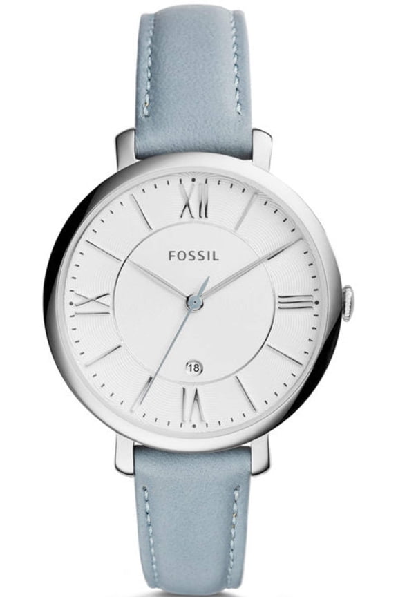 Women's Jacqueline ES3821 Blue Leather Quartz Watch