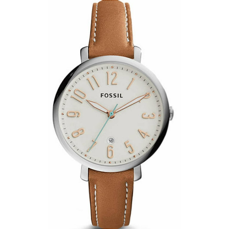 Women's Jacqueline ES3942 Brown Leather Quartz Fashion Watch