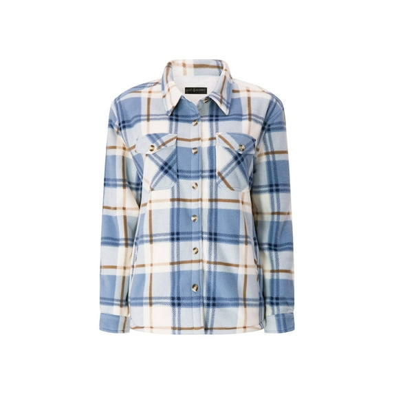 Women's Jacqueline Long Sleeve Plaid Shirt Jacket