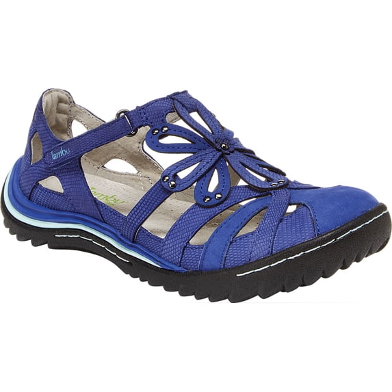 Women's Jambu Abby Mary Jane Marine Blue Nubuck 7.5 W