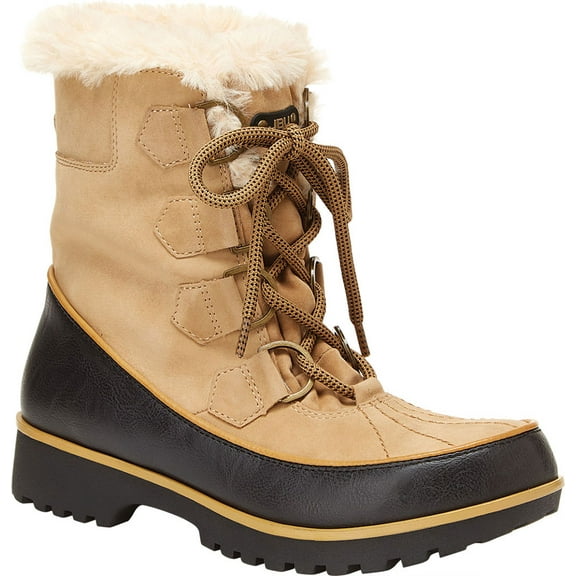 JBU by Jambu Womens Brunswick Waterproof Lugged Sole Combat & Lace-up Boots