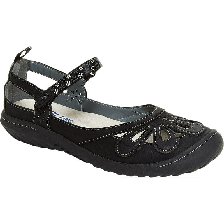 Women s Jambu JBU Wildflower Encore Mary Jane Black Mircobuck 9 M