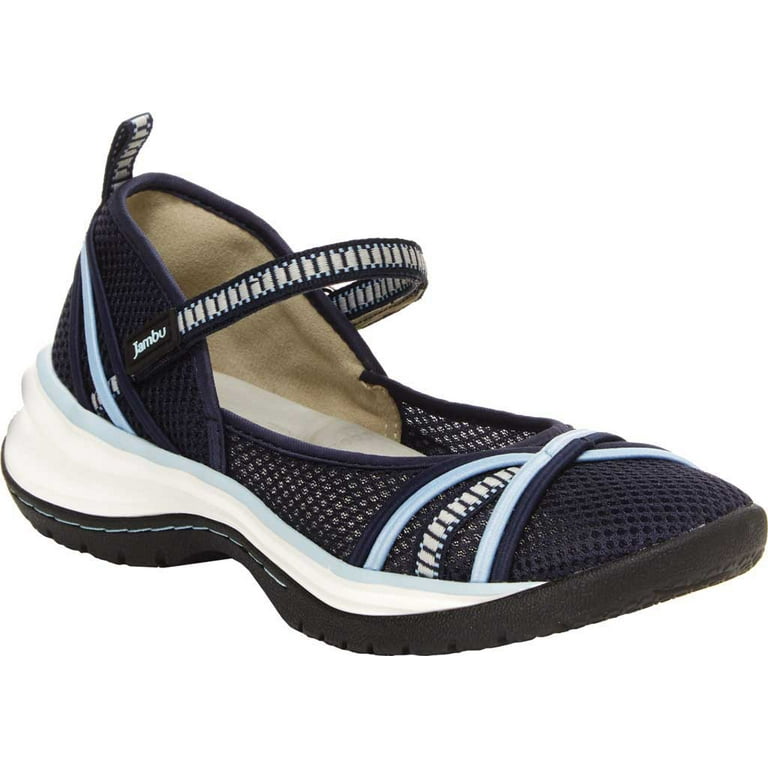 Women s Jambu Mystic Mary Jane Navy Stone Blue Mesh Bungee Webbing 7.5 M