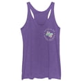 thumbnail image 1 of Women's Jane the Virgin Marbella Hotel Logo Racerback Tank Top Purple Heather Small, 1 of 3