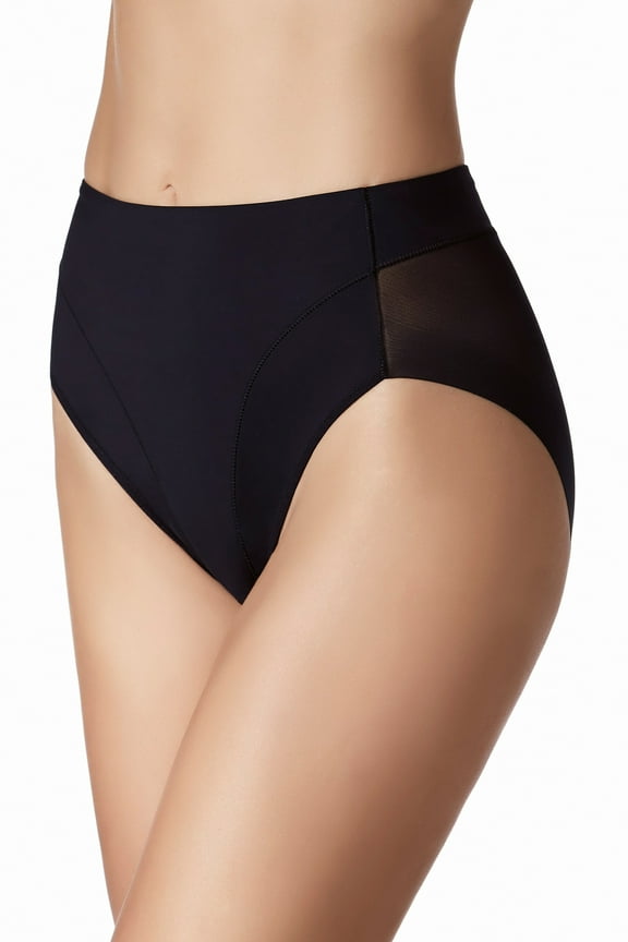 Women's Janira 30754 Secrets Tummy Flattening Control Brief (Black M)