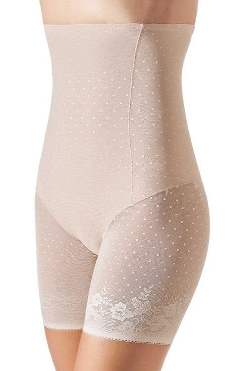Women's Janira 31532 Secrets Lace High Waist Firm Control Thigh Slimmer (Dune S)