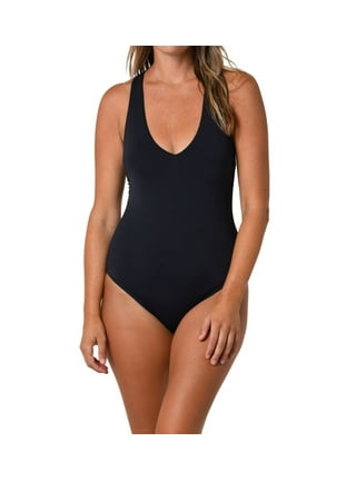 Jantzen Women's Highline UPF 50 One Piece Tummy Control Swimsuit - Blue or  Black