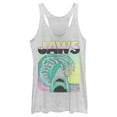 thumbnail image 1 of Women's Jaws 80s Colorful Wave Racerback Tank Top, 1 of 4
