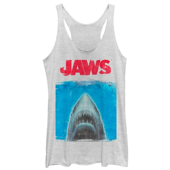Women's Jaws Shark Movie Poster  Racerback Tank Top
