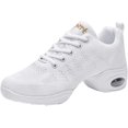 thumbnail image 1 of Women's Jazz Shoes Dance Trainers Lace Up Cushion Breathable Ladies Split Sole Dance Sneakers Platform Shoes, 1 of 11
