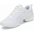 thumbnail image 1 of Women's Jazz Shoes Lace-up Sneakers Modern Dance Shoes Platform Walking Dance Shoes-009, 1 of 12