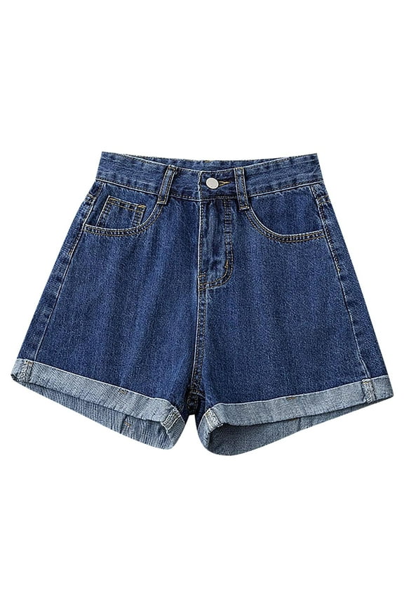 Women's Jean Shorts Stretchy High Waist Casual Daily Denim Shorts