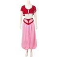 thumbnail image 1 of Women's Jeannie Inspired Red Dress Outfit Elegant Retro Style Set, 1 of 6