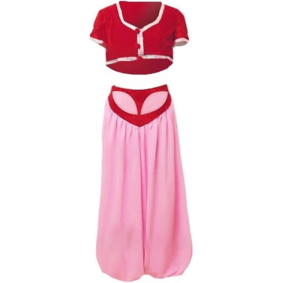 Women's Jeannie Pink Dress Stage Performance Dress