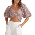 thumbnail image 1 of Women's Jedda Printed Cropped Top Paisley L, 1 of 1