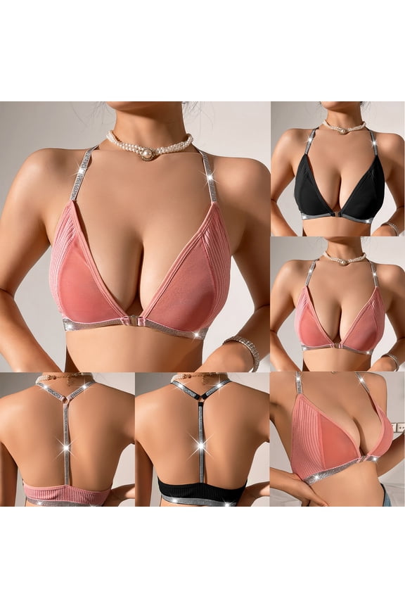 Women's Jelly Color Bra Seamless Anti Sagging Lingerie, Small Breast Push Up Underwear, Beautiful Back Wireless Bralette, Summer Breathable Lifting Vest, Macaron Tone Supportive Daily Top