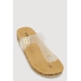 thumbnail image 1 of Women's Jelly Cut Out Thong Sandals with Buckle Detail, 1 of 3