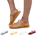 thumbnail image 1 of Women’s Jelly Sandals Breathable Mesh Slip On Lightweight Casual Summer Garden Beach Shoes,Yellow 37, 1 of 9
