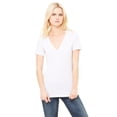 thumbnail image 1 of Women's Jersey Deep V-Neck Short Sleeve T-Shirt, 1 of 3