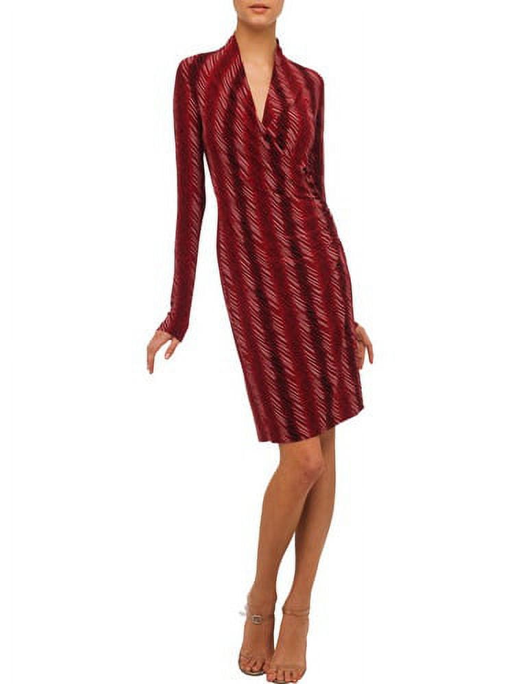 chinese dress ladies Warm Spring Strawberry Jersey Wrap Dress